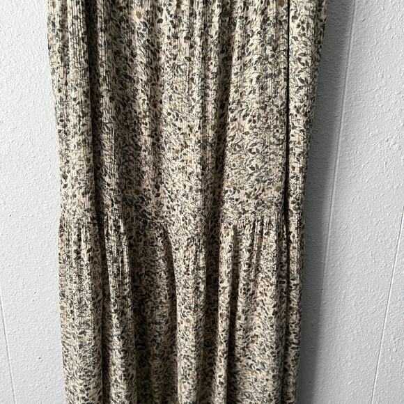 Carly Jean Babydoll Dress Womens Medium Floral Midi Dark Forest Fairy Boho Beach - Picture 4 of 15